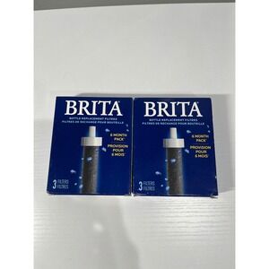 Brita Bottle‎ Replacement Filters 6 Month Pack 3 Filters 2 Boxes